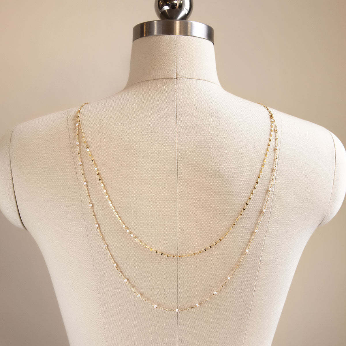 Pearl Drape Back s925 Sterling Silver Back Necklace | Mix Mix Style [Hot Seller]-Mix MIx Style