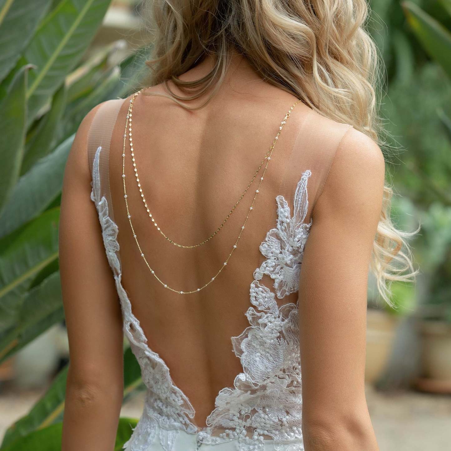 Pearl Drape Back s925 Sterling Silver Back Necklace | Mix Mix Style [Hot Seller]-Mix MIx Style