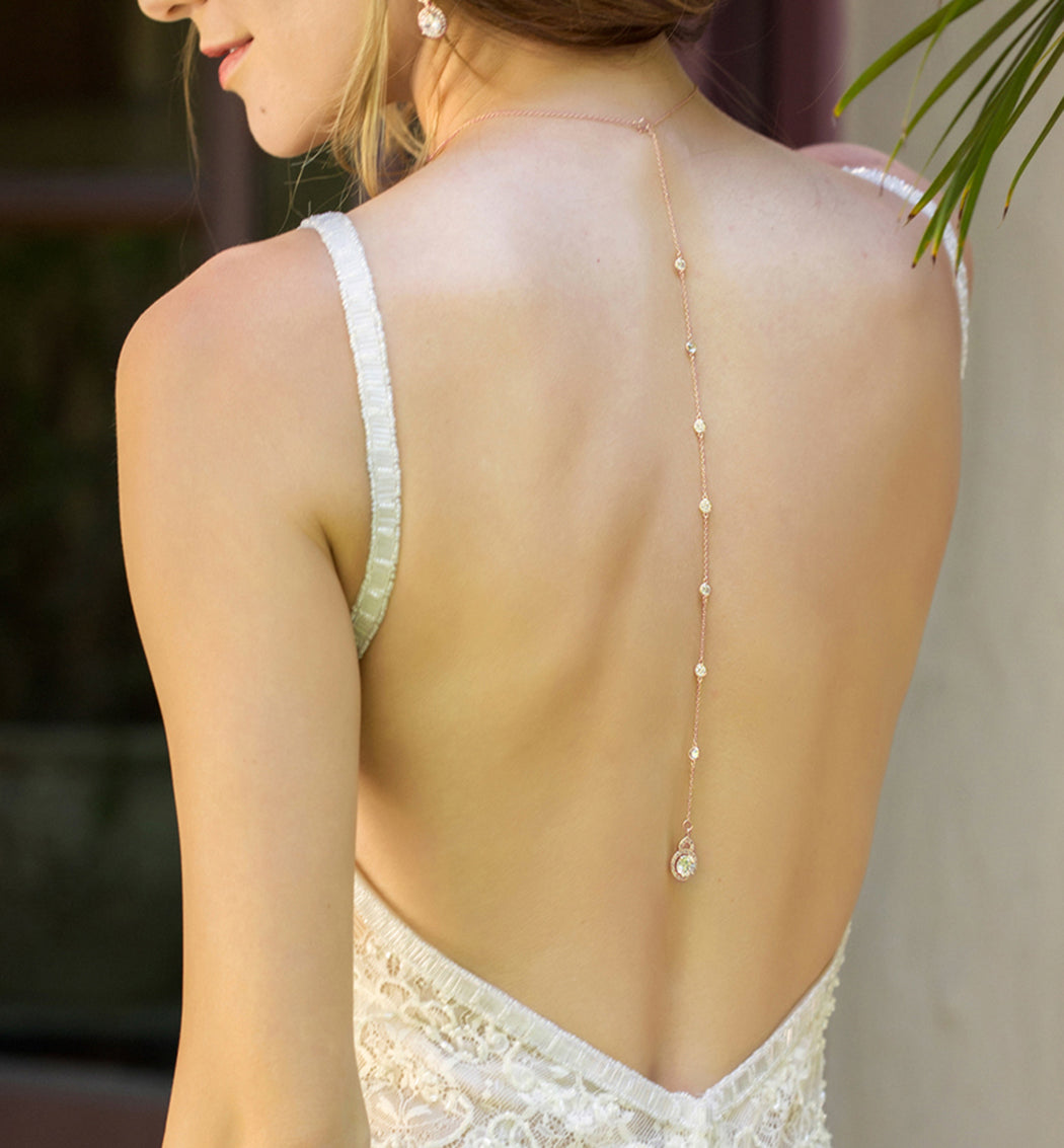 Moissanite Back Pendant s925 Sterling Silver Necklace | Mix Mix Style [Hot Seller]-Mix MIx Style