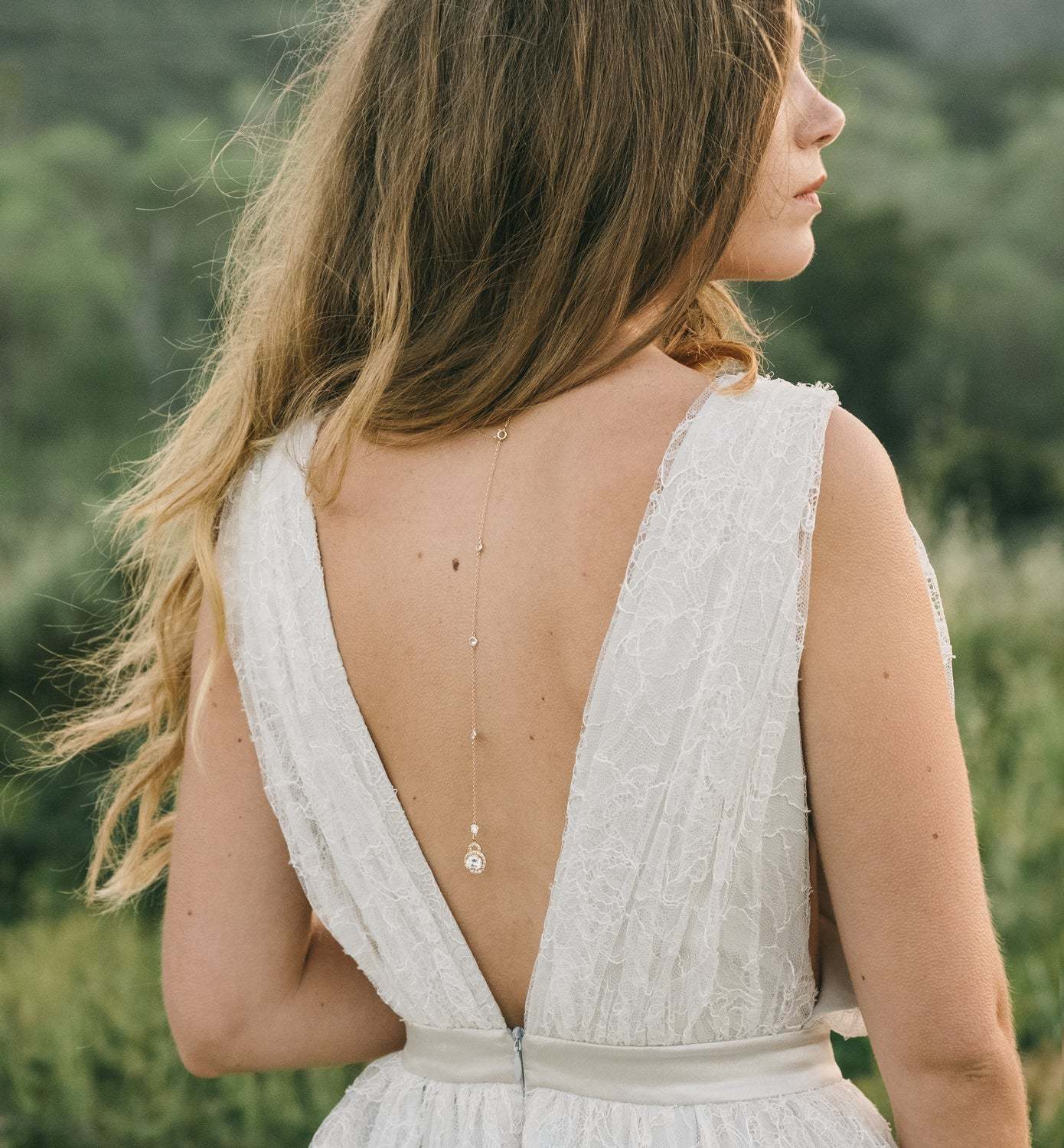 Moissanite Back Pendant s925 Sterling Silver Necklace | Mix Mix Style [Hot Seller]-Mix MIx Style