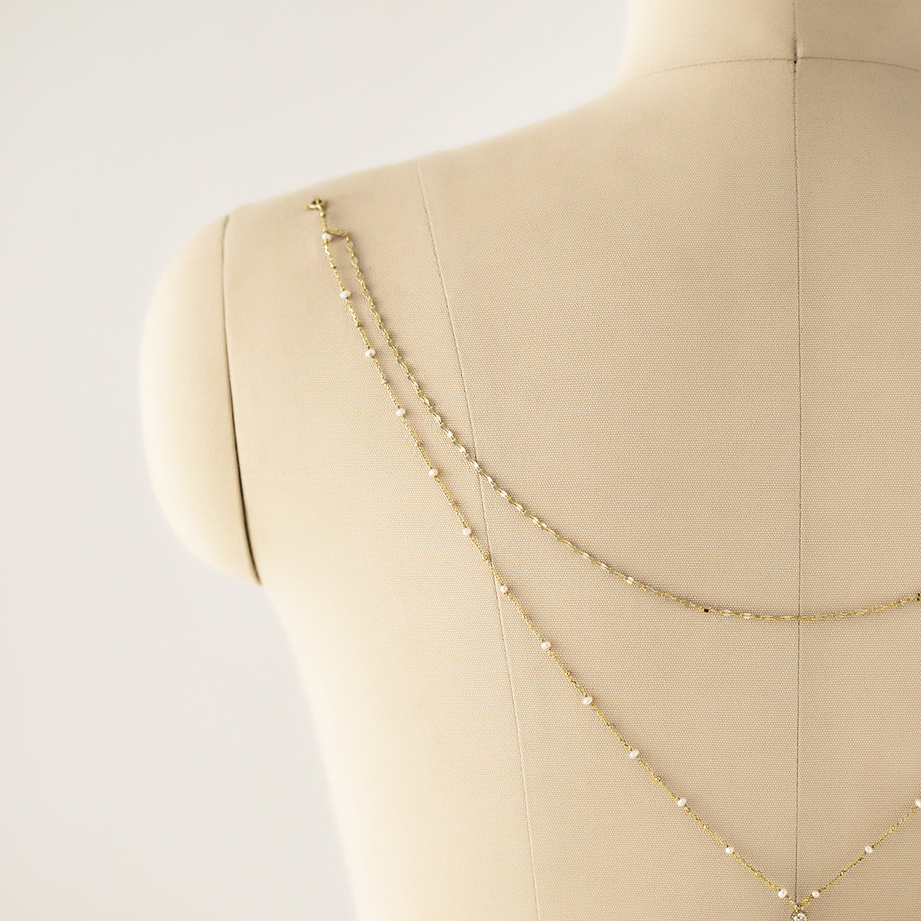 Dainty Akoya Pearl Y Lariat  Back Necklace | Mix Mix Style [Hot Seller]-Mix MIx Style