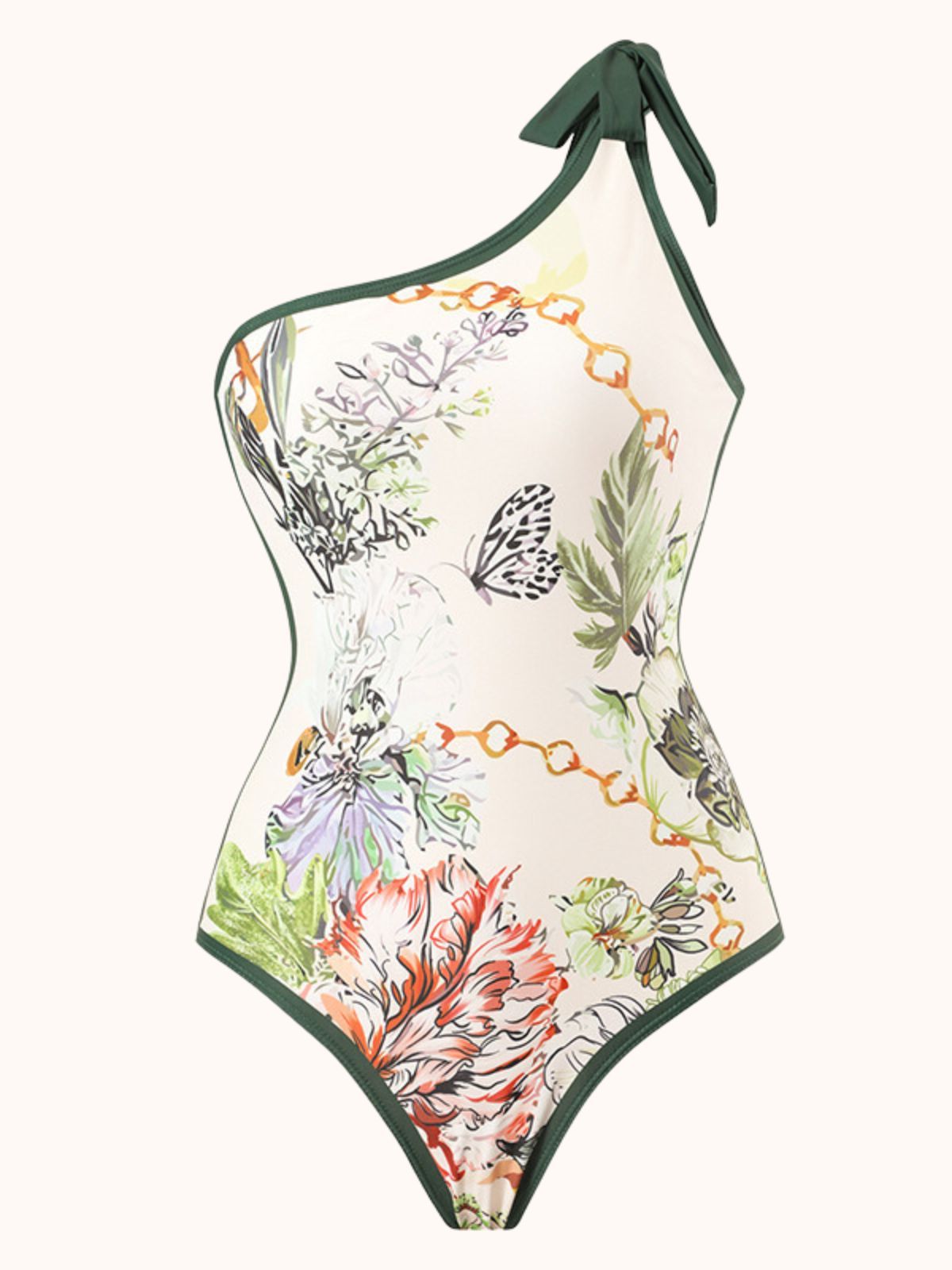 Printed Swimwear Two Piece Set In Green | Mix Mix Style-Mix MIx Style