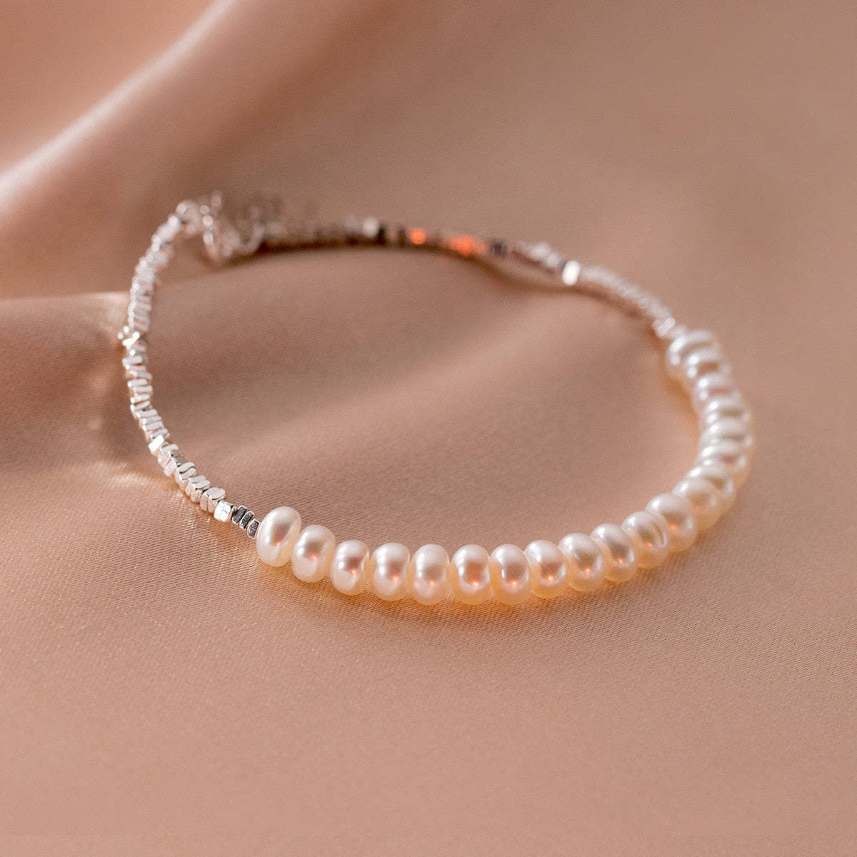 Round Mabe Beads Pearl Bracelet 925 Sterling Silver | Mix Mix Style [Hot Seller]-Mix MIx Style