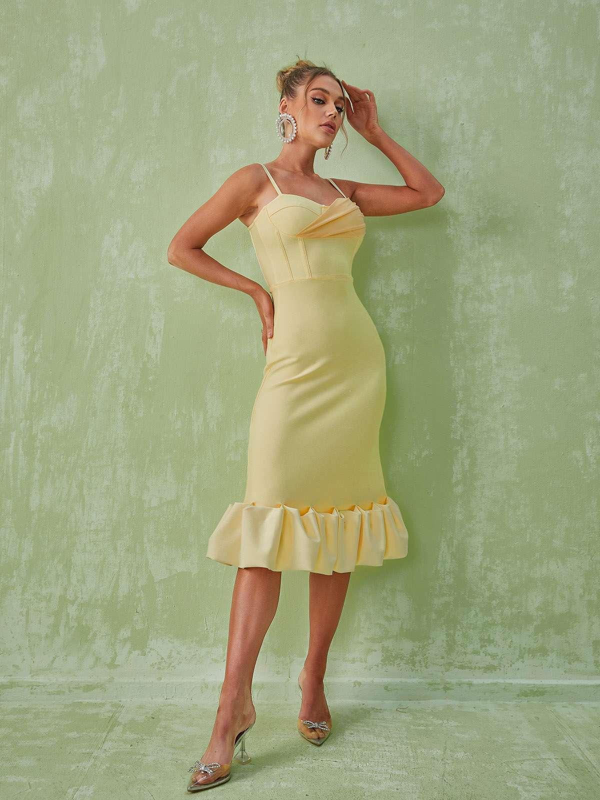 Neela Spaghetti Bandage Dress-Mix MIx Style