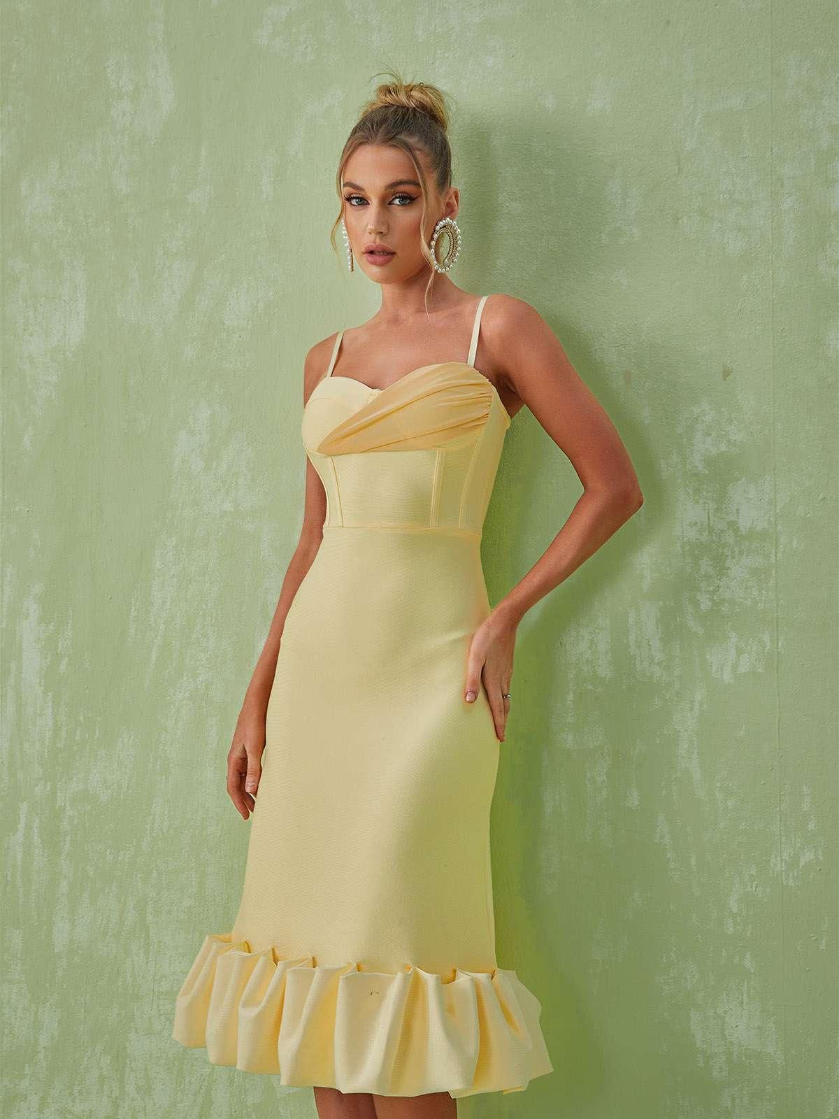 Neela Spaghetti Bandage Dress-Mix MIx Style