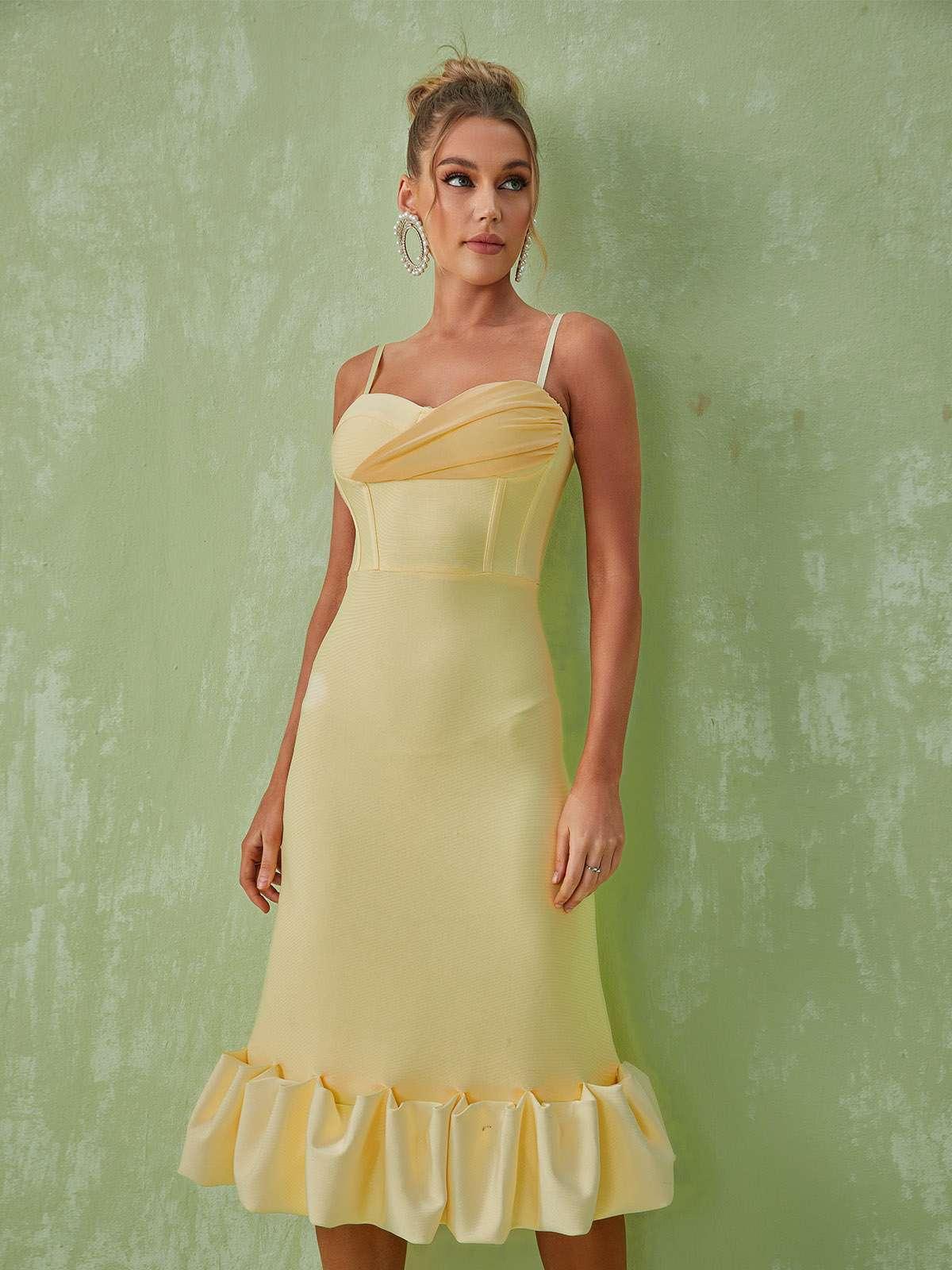 Neela Spaghetti Bandage Dress-Mix MIx Style