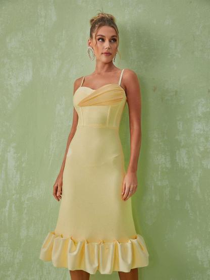 Neela Spaghetti Bandage Dress-Mix MIx Style