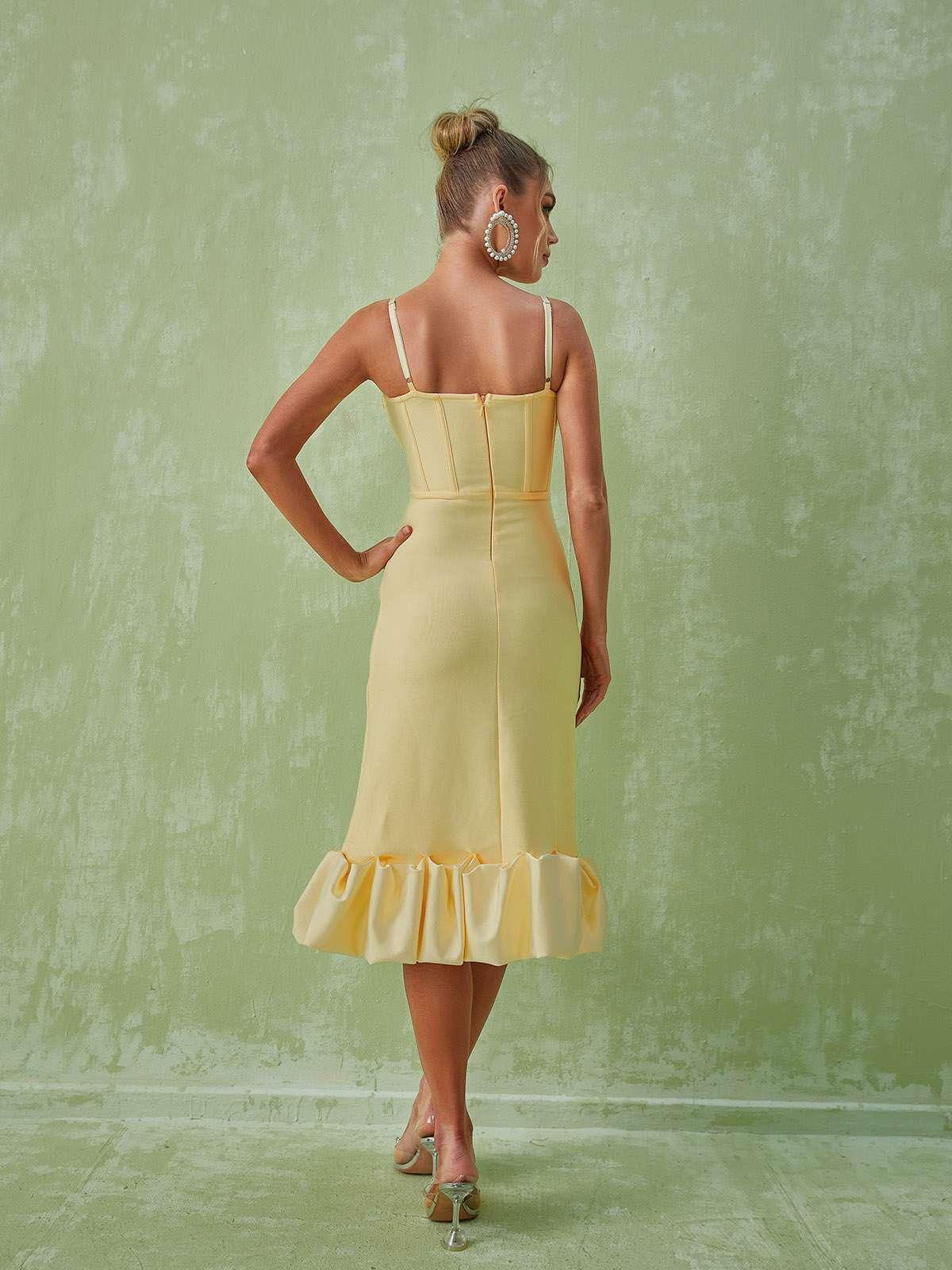 Neela Spaghetti Bandage Dress-Mix MIx Style