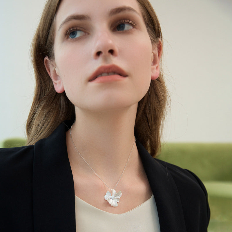 Gold Flower Vintage Classic Pendant Diamond Luxury 18k Gold Plated Necklace Jewelry | Mix Mix Style-Mix MIx Style