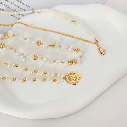 Akoya Pearl sterling silver necklace 925 silver women's necklace Vintage | Mix Mix Style [Hot Seller]-Mix MIx Style