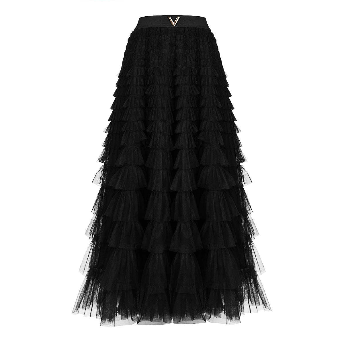 Spot 2024 summer new high-end fashion popular celebrity internet celebrity all-match classic cake A-line long skirt-Mix MIx Style