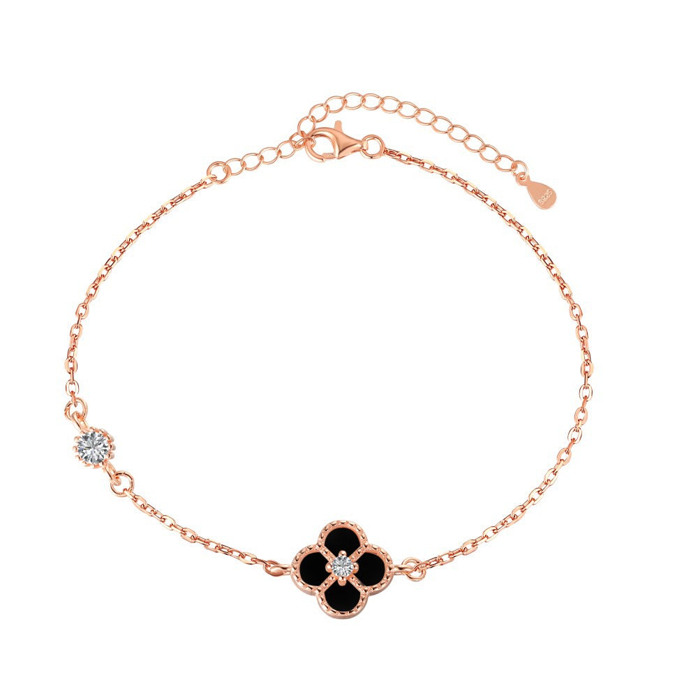 Luxury 18k Gold Plated Diamonds Lucky Clover Bracelet | Mix Mix Style-Mix MIx Style