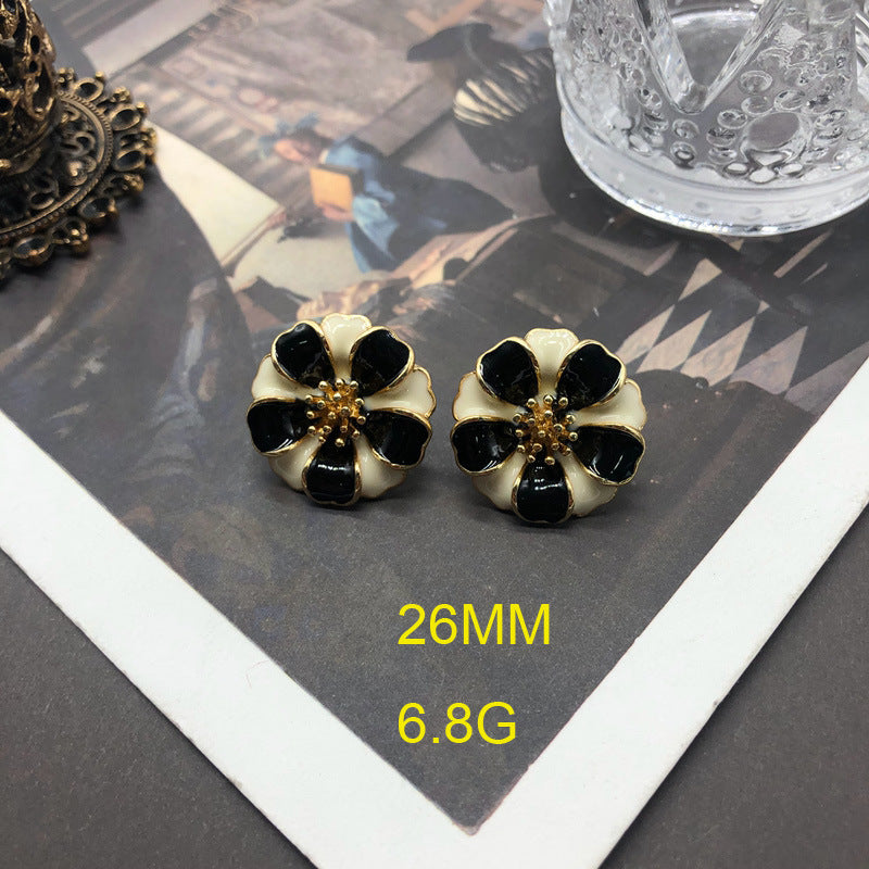 Purple - Pink - Orange Trendy  Summer Elegant 18k Vermeil Gold Plated Stud Earrings | Mix Mix Style-Mix MIx Style