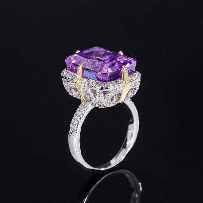 Moissanite Diamond Jewelry Classic Solitaire Ring 18K White Gold Engagement Ring Mix Mix Style [Hot Seller]-Mix MIx Style