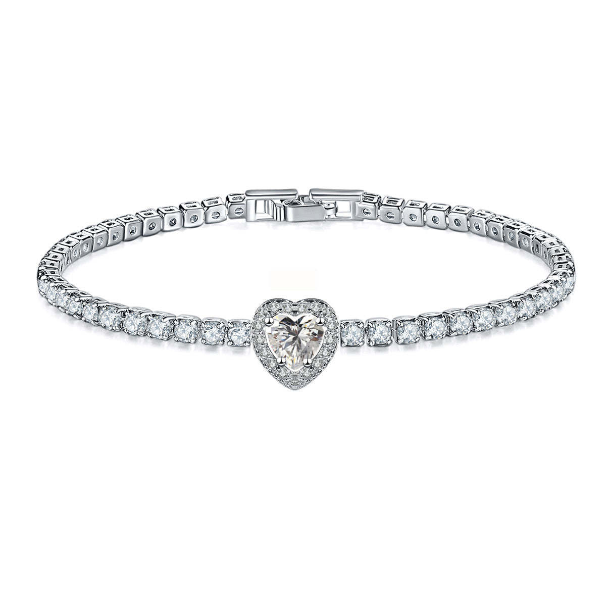 Blue - Red - Black Love Timeless Heart Cut Moissanite Diamond Elegant 