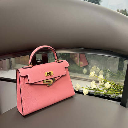 The second generation of Kelly bag women's mini leather bag  handbag high-quality messenger bag | Mix Mix Style [Hot Seller]-Mix MIx Style