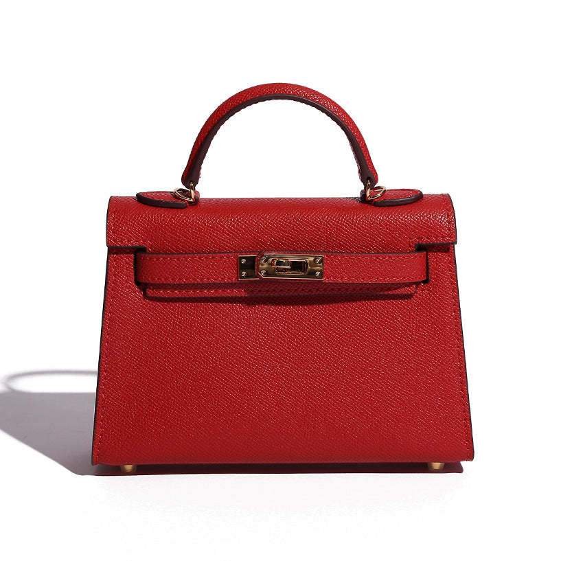 The second generation of Kelly bag women's mini leather bag  handbag high-quality messenger bag | Mix Mix Style [Hot Seller]-Mix MIx Style