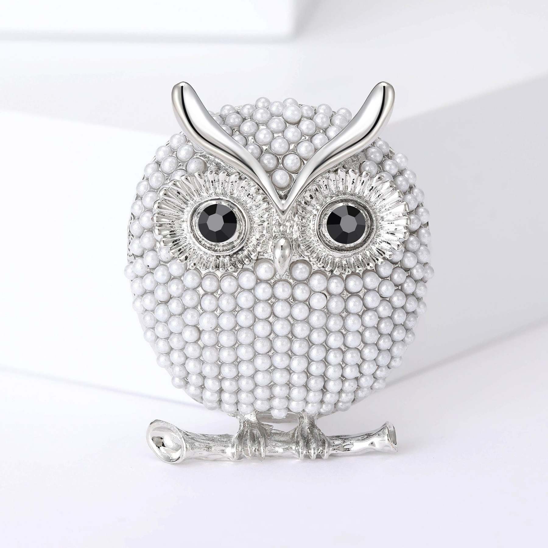 Beautiful Saltwater Pearls Vintage Owl Cute Brooch Vintage Jewelry | Mix Mix Style [Hot Seller]-Mix MIx Style