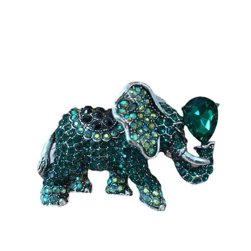 Cute colorful  diamond pearl elegant  glaze pin brooch bird, cat, elephant, dragonfly | Mix Mix Style [Hot Seller]-Mix MIx Style