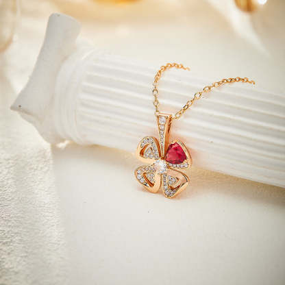 Autumn and winter new cross-border blooming blooming flower necklace gold-plated flower pendant lady texture ladies floral clavicle chain-Mix MIx Style