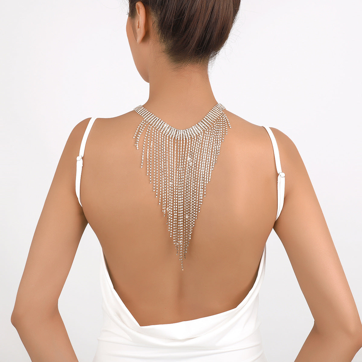 Tassel Retro Classic Curtain Diamonds Luxury Elegant 18k Vermeil Gold Plated Necklace Jewelry | Mix Mix Style-Mix MIx Style