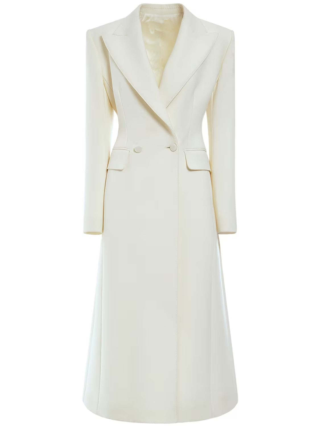 2024 Spring and Autumn New European and American Style Temperament Slim Lady Skirt Style Women's Solid Color Mid-Length Suit Jacket-Mix MIx Style