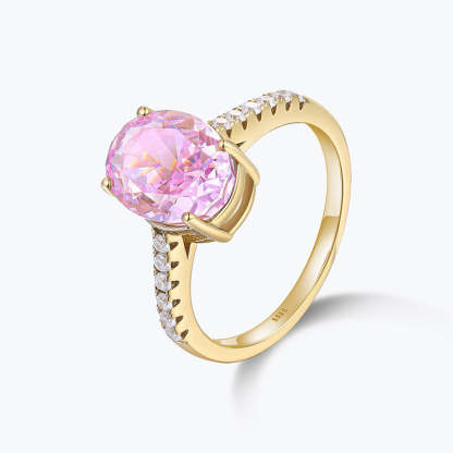 Moissanite Pink Diamond Ring Mix Mix Style [Hot Seller]-Mix MIx Style