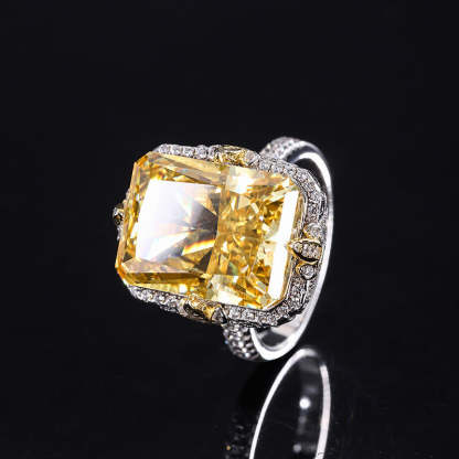 Moissanite Diamond Jewelry Classic Solitaire Ring 18K White Gold Engagement Ring Mix Mix Style [Hot Seller]-Mix MIx Style