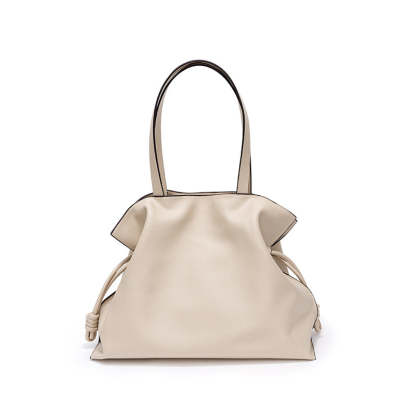 Bags new cowhide blessing bag leather women's bag pleated shoulder bag drawstring large bag | Mix Mix Style [Hot Seller]-Mix MIx Style