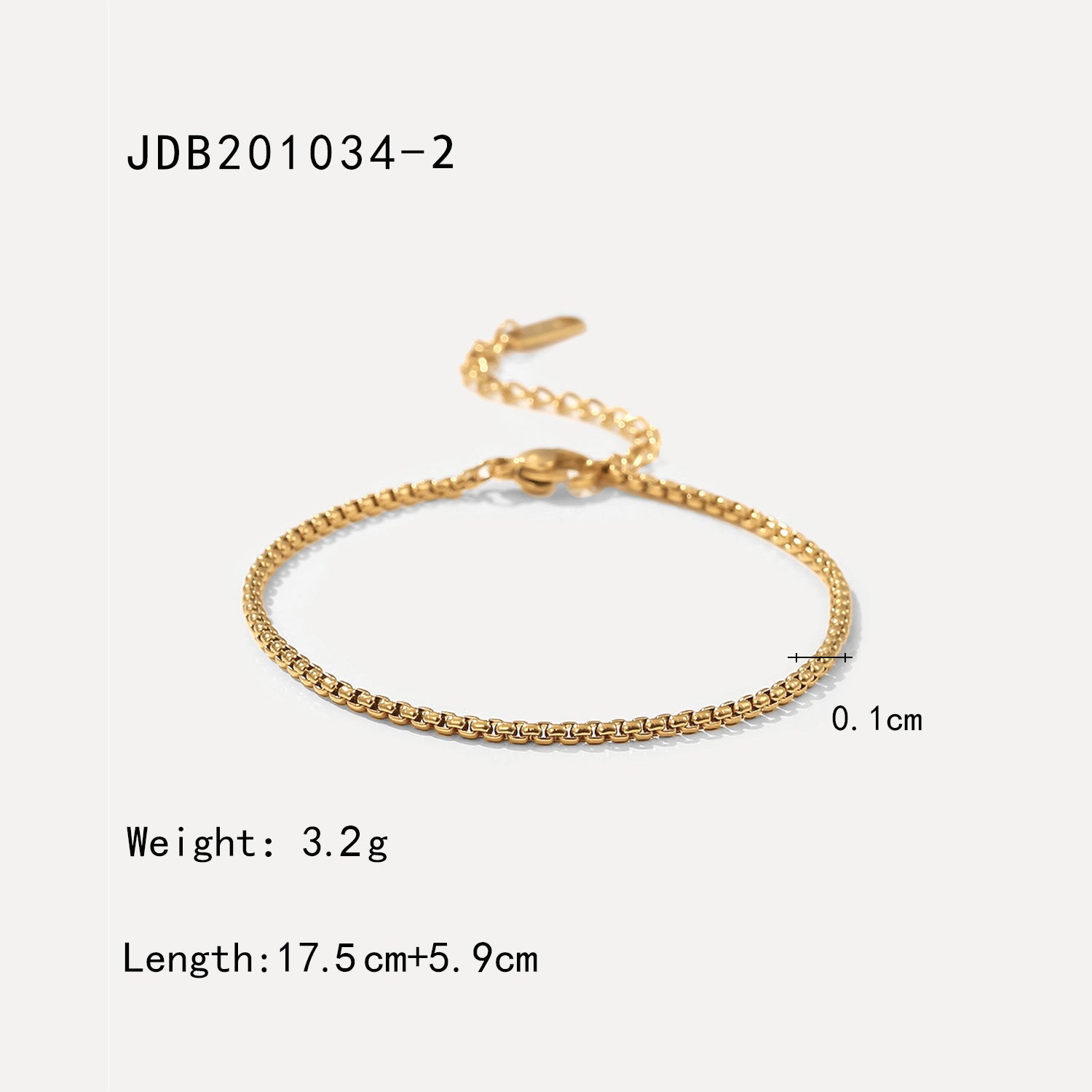 Classic Green Moissanite 18k Gold-plated Chain Bracelet | Mix Mix Style [Hot Seller]-Mix MIx Style