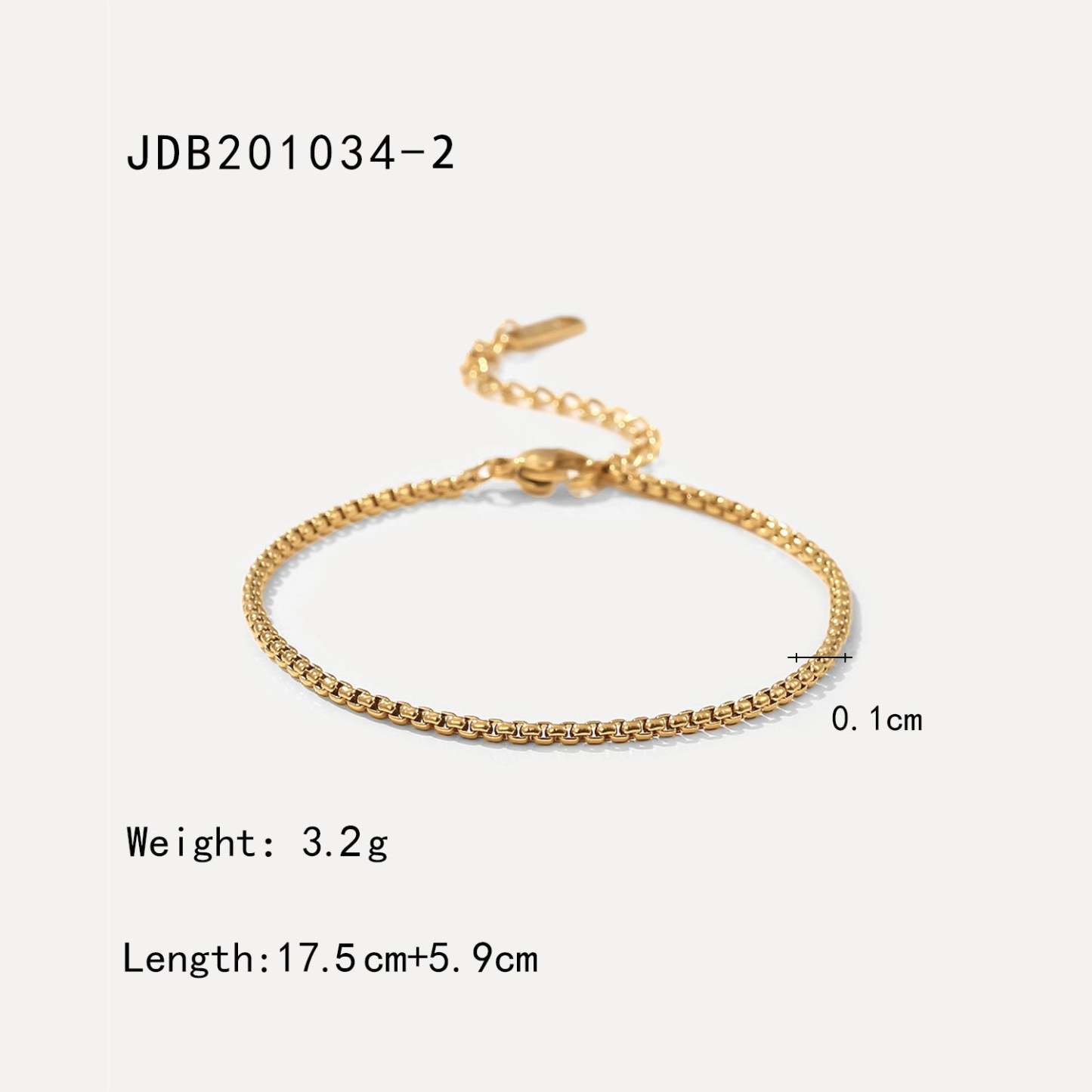 Classic Green Moissanite 18k Gold-plated Chain Bracelet | Mix Mix Style [Hot Seller]-Mix MIx Style