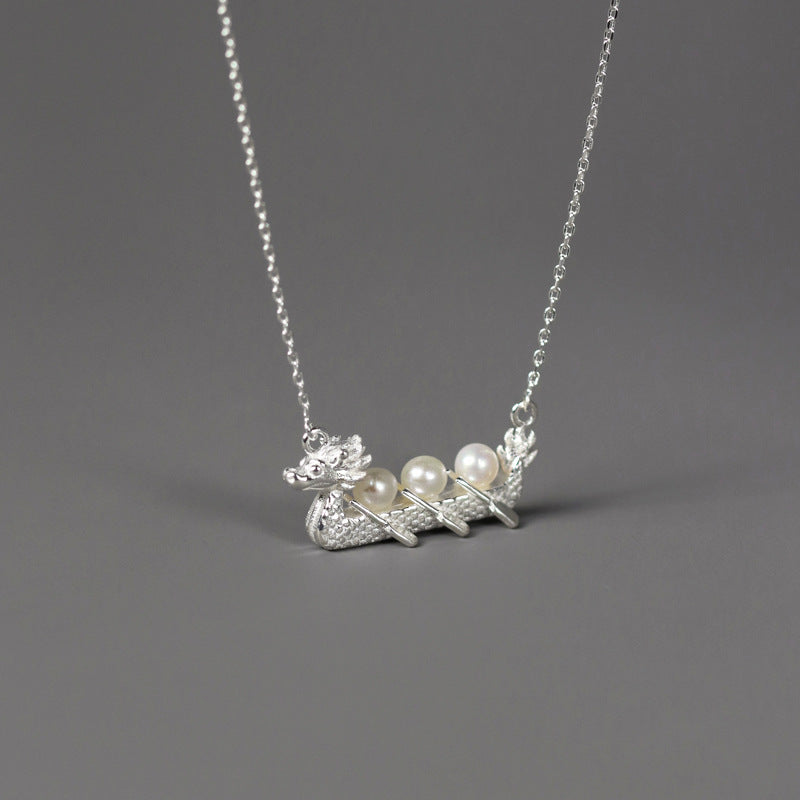 Vintage Golden Dragon Pendant Akoya Pearls Luxury 18k Gold Plated Necklace Jewelry | Mix Mix Style-Mix MIx Style