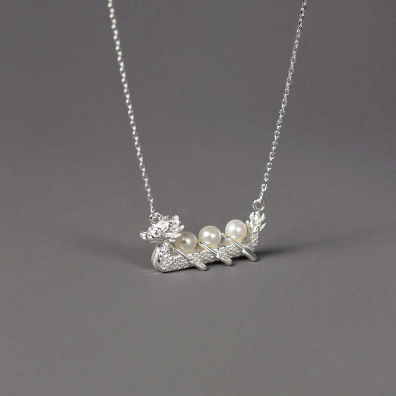 Vintage Golden Dragon Pendant Akoya Pearls Luxury 18k Gold Plated Necklace Jewelry | Mix Mix Style-Mix MIx Style