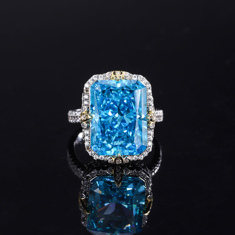 Moissanite Diamond Jewelry Classic Solitaire Ring 18K White Gold Engagement Ring Mix Mix Style [Hot Seller]-Mix MIx Style