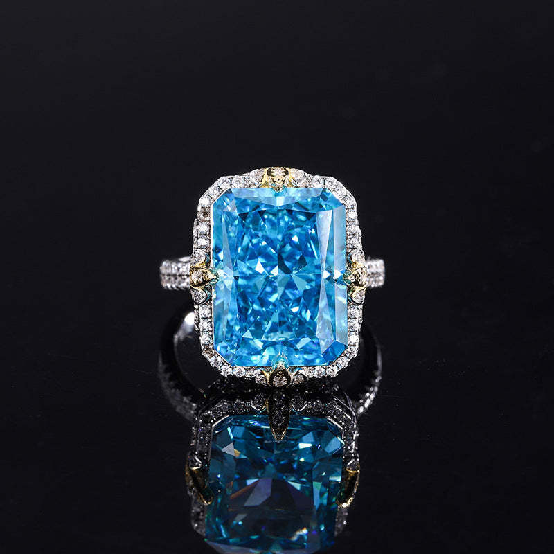 Moissanite Diamond Jewelry Classic Solitaire Ring 18K White Gold Engagement Ring Mix Mix Style [Hot Seller]-Mix MIx Style