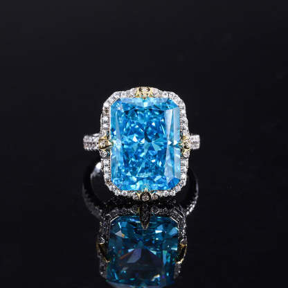 Moissanite Diamond Jewelry Classic Solitaire Ring 18K White Gold Engagement Ring Mix Mix Style [Hot Seller]-Mix MIx Style