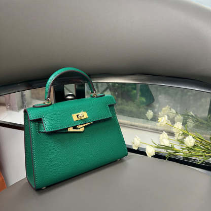 The second generation of Kelly bag women's mini leather bag  handbag high-quality messenger bag | Mix Mix Style [Hot Seller]-Mix MIx Style