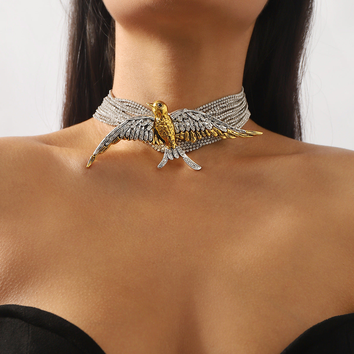 Swallow multi-layered diamond necklace jewelry Mix Mix Style [Hot Seller]-Mix MIx Style