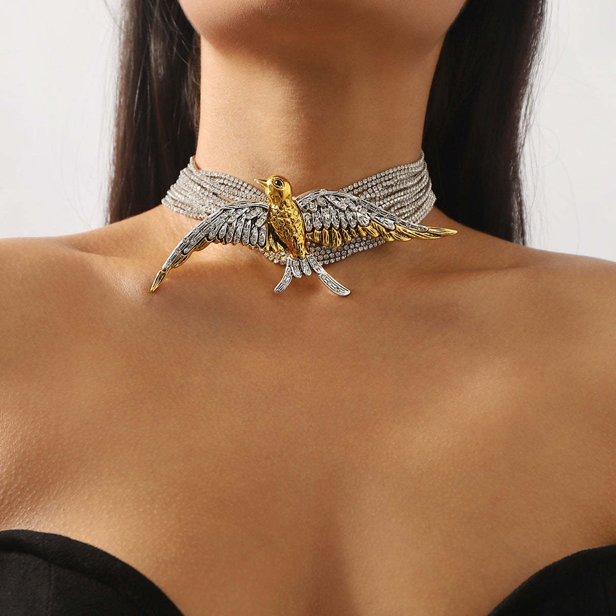 Swallow multi-layered diamond necklace jewelry Mix Mix Style [Hot Seller]-Mix MIx Style