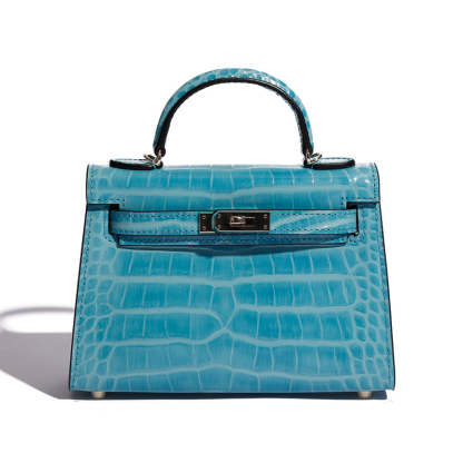 High-quality crocodile pattern Kelly bag second generation mini handbag  messenger Handbags | Mix Mix Style [Hot Seller]-Mix MIx Style