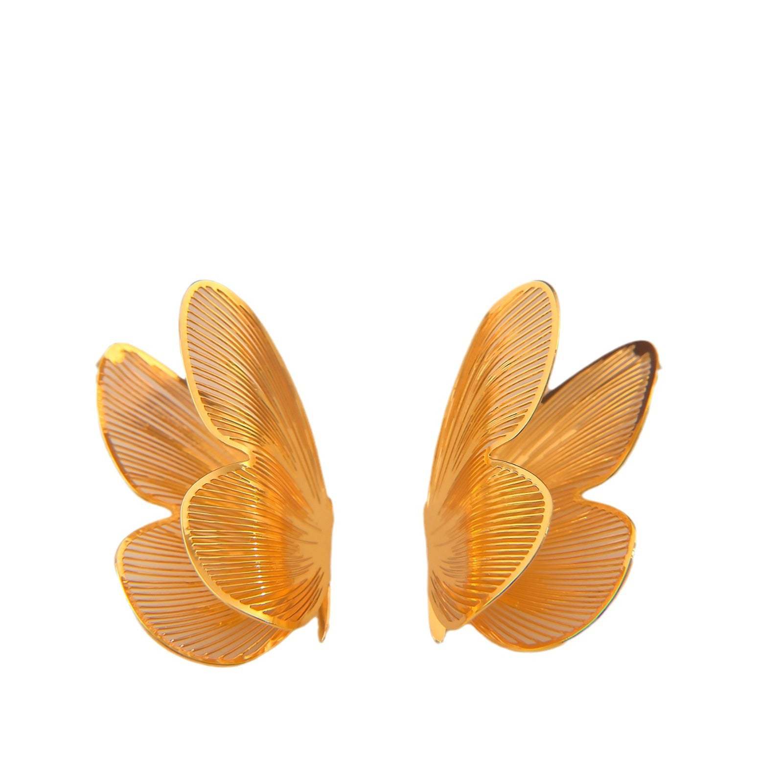 Butterfly Delicate Trendy 18k Vermeil Gold Plated Vintage Retro Stud Earrings | Mix Mix Style-Mix MIx Style