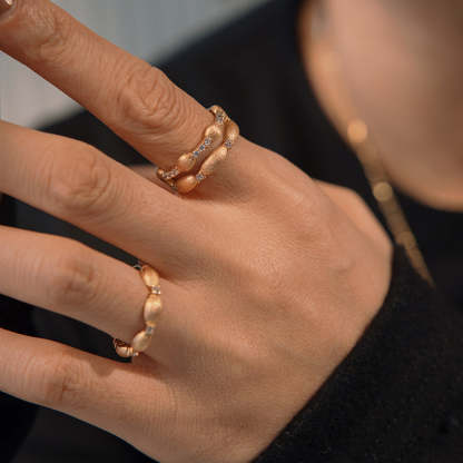 2024 new S925 silver brushed ring light luxury temperament fashion niche sterling silver ring wholesale-Mix MIx Style