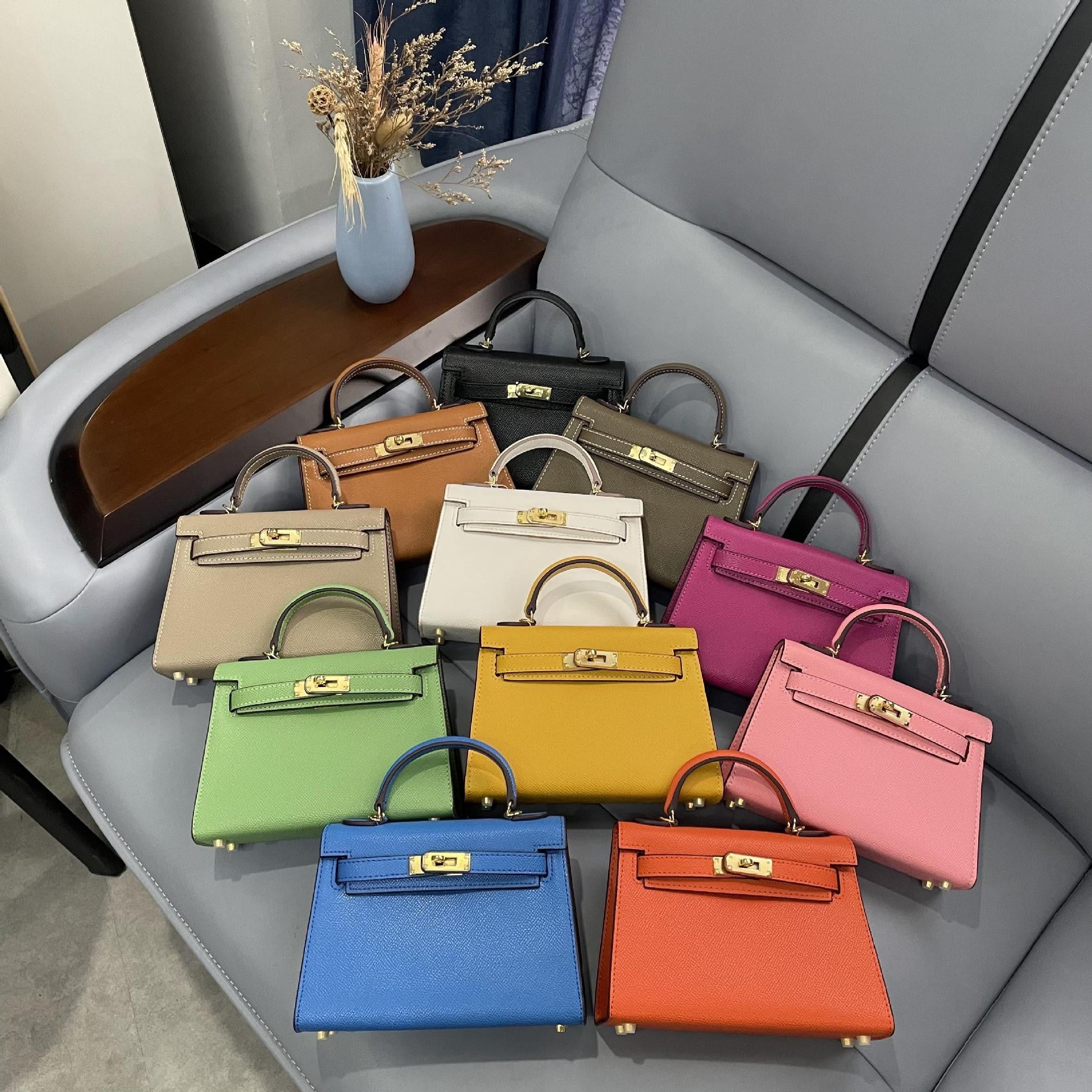 The second generation of Kelly bag women's mini leather bag  handbag high-quality messenger bag | Mix Mix Style [Hot Seller]-Mix MIx Style