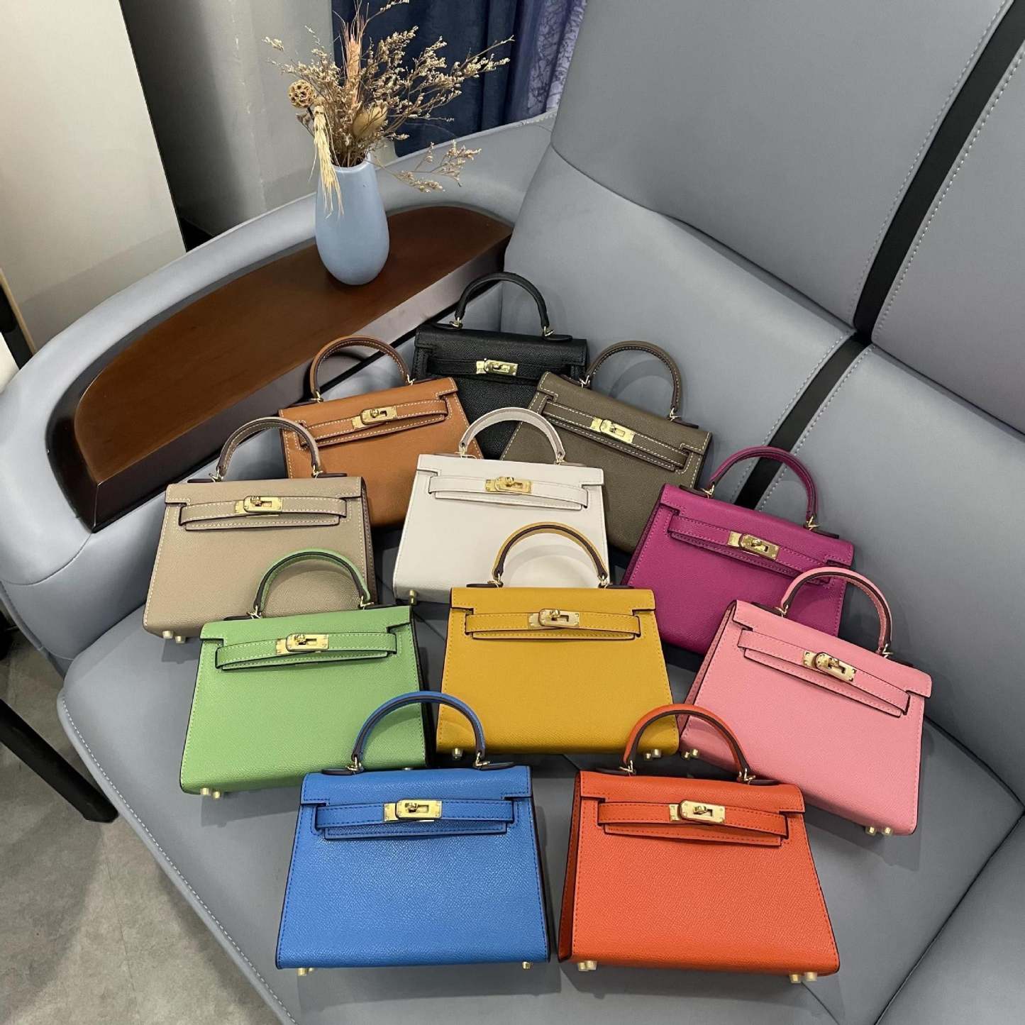The second generation of Kelly bag women's mini leather bag  handbag high-quality messenger bag | Mix Mix Style [Hot Seller]-Mix MIx Style