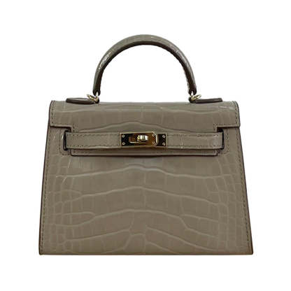 High-quality crocodile pattern Kelly bag second generation mini handbag  messenger Handbags | Mix Mix Style [Hot Seller]-Mix MIx Style