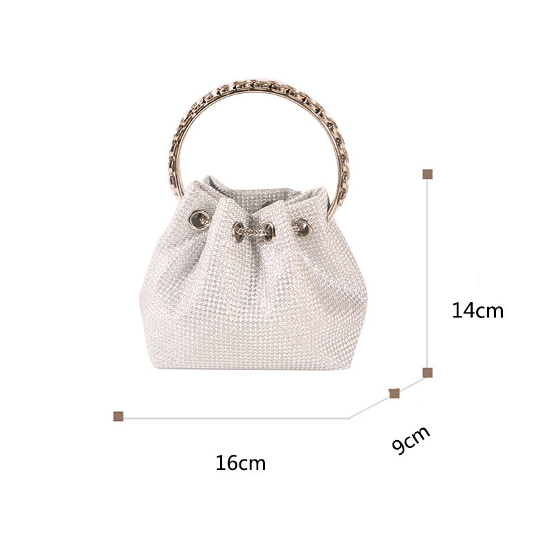 new handmade handbag evening bag single shoulder portable ladies rhinestone bag Handbags & Evening Bags | Mix Mix Style [Hot Seller]-Mix MIx Style