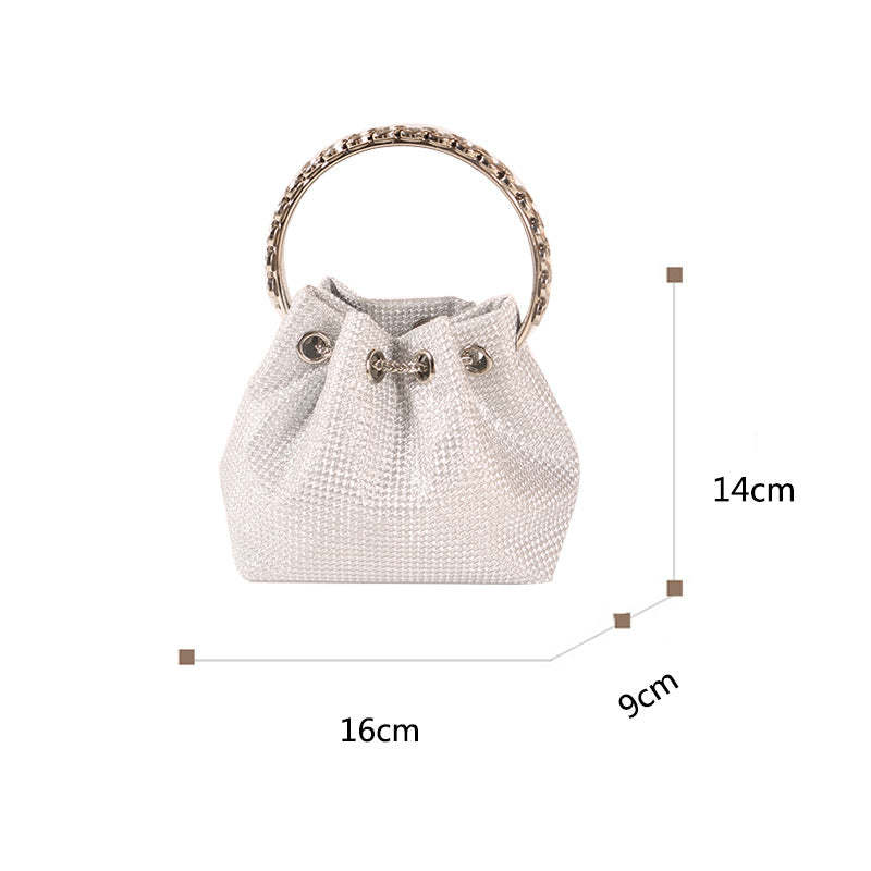 new handmade handbag evening bag single shoulder portable ladies rhinestone bag Handbags & Evening Bags | Mix Mix Style [Hot Seller]-Mix MIx Style