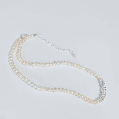 Akoya Pearl sterling silver necklace 925 silver women's necklace Vintage | Mix Mix Style [Hot Seller]-Mix MIx Style
