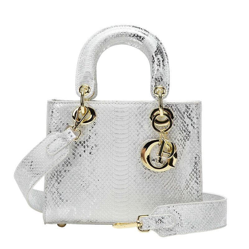 green - pink - black snake pattern leather handbag urban fashion shoulder small bag | Mix Mix Style-Mix MIx Style