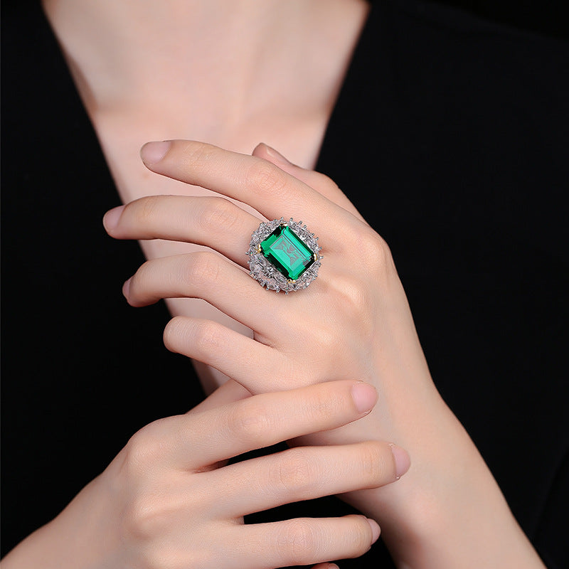 18k White Gold Moissanite Emerald Full Body Wedding Jewelry Ring Mix Mix Style [Hot Seller]-Mix MIx Style